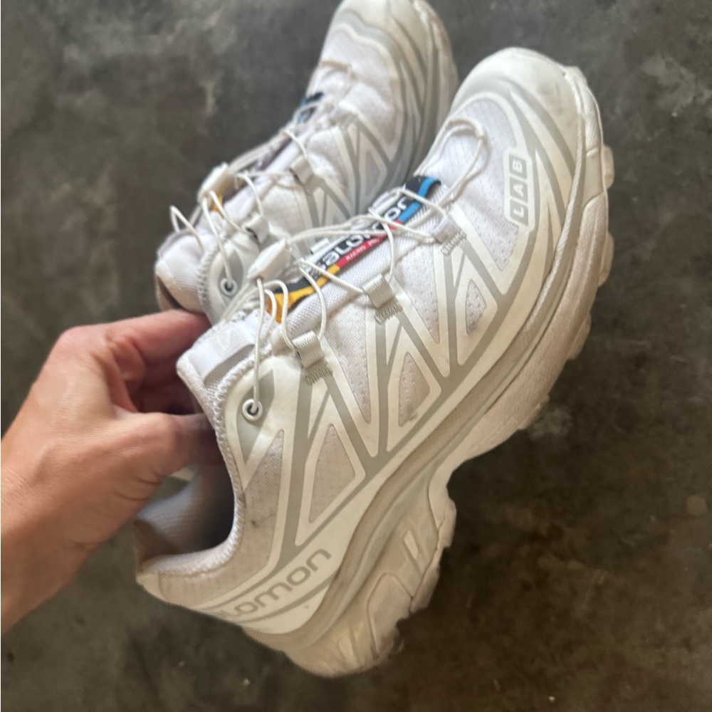 Salomon White Running Shoes